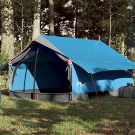 Camping Tent 2-Person Blue Waterproof