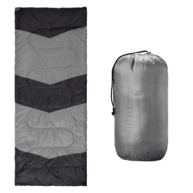 Lightweight Sleeping Bag for Backpacking, Hiking, Waterproof Compact Envelope Sleeping Bag for Cold & Warm Weather, Gray