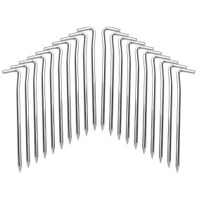 20PC 7inch Secure and stable, 7-shaped ground spikes, a must-have for outdoor tents. High-strength and windproof.