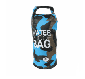 Camouflage waterproof bucket bag beach bag waterproof bucket bag outdoor drifting waterproof bag waterproof bag (Option: Light blue-10L)