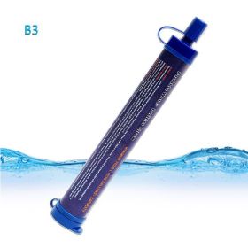 Outdoor portable water purifier (Option: Navy Blue)